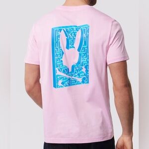 Psycho Bunny Kids Pisani Graphic Tee Pure Pink Size XL (14-16)